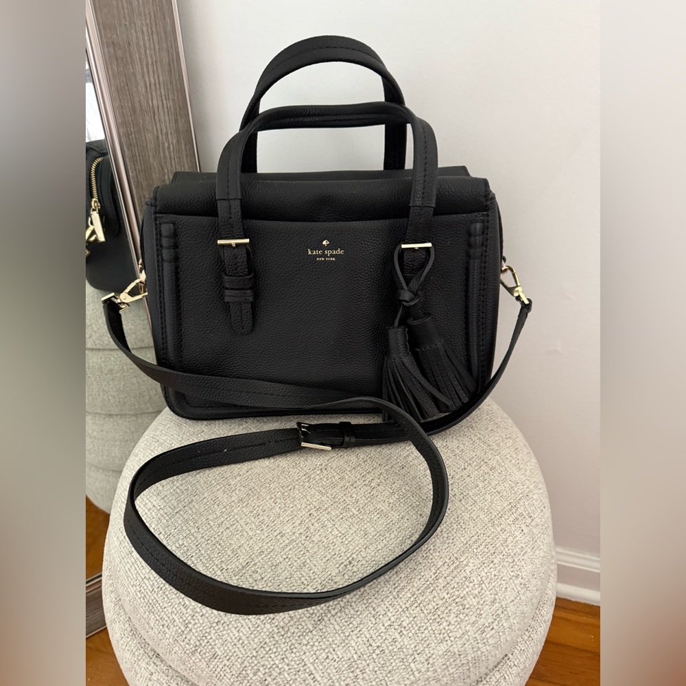 Kate Spade Black Orchard Street Elowen with Tassel Detail